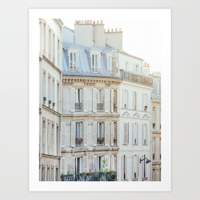 Montmartre Sunrise - Paris France Travel Photography Art Print