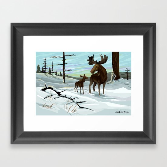 Moose Framed Art Print