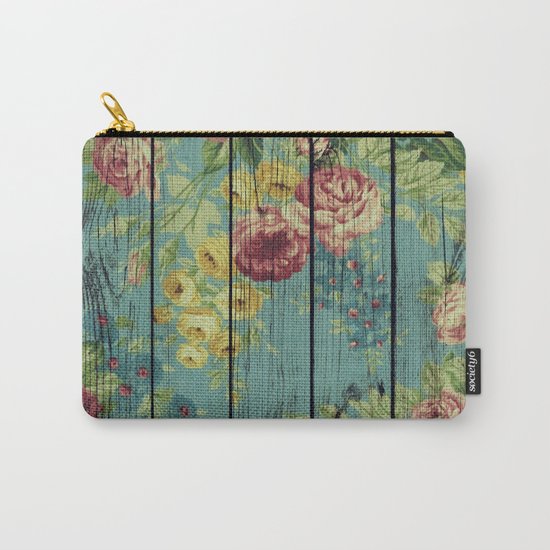 Flowers on Wood 08 Carry-All Pouch