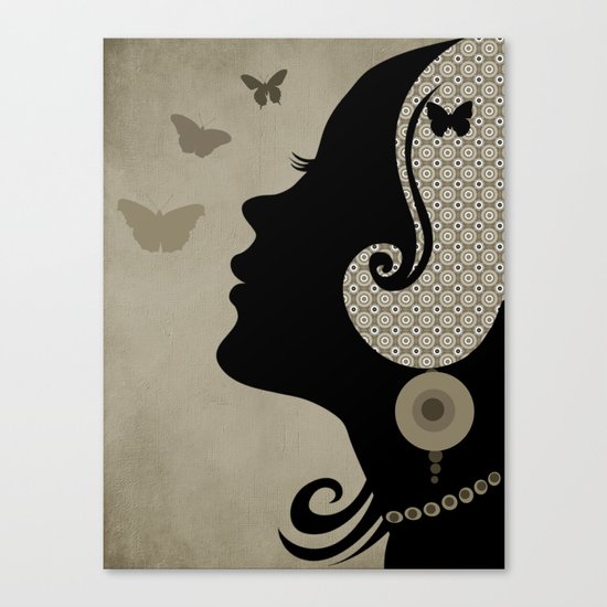 madame butterfly (II) Canvas Print