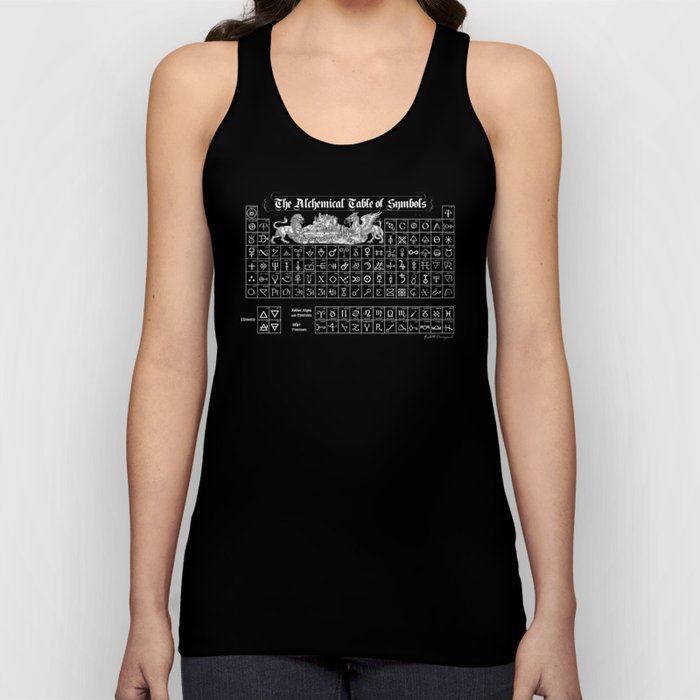 The Alchemical Table of Symbols Tank Top