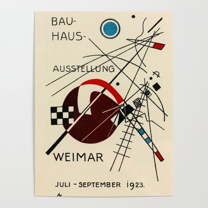 Postcard for the Bauhaus Exhibition, 1923 by Wassily Kandinsky Poster