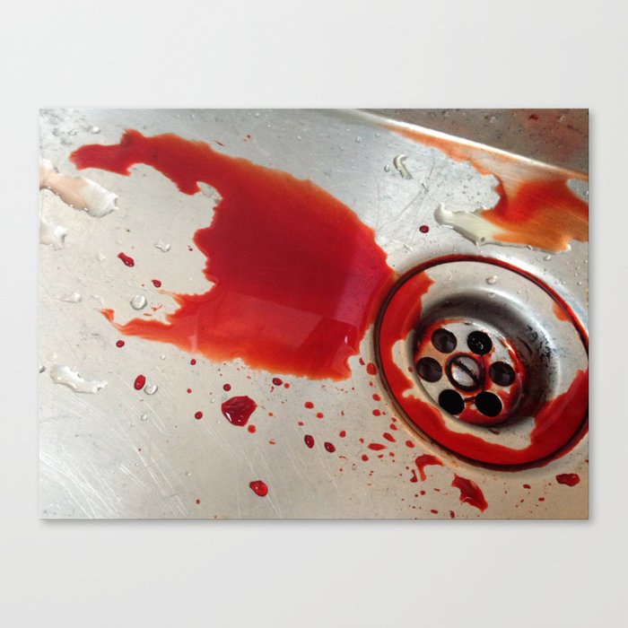 bleeding  Canvas Print