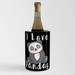 I Love Pandas - Cute Panda Wine Chiller