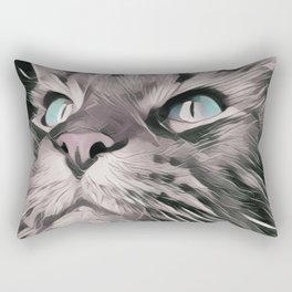 cat portrait Rectangular Pillow