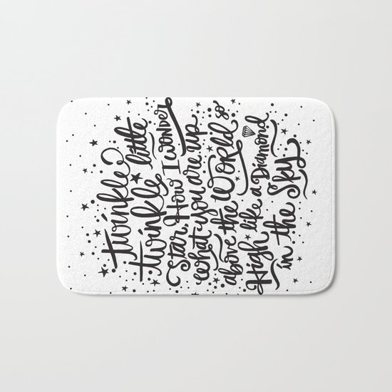 TWINKLE TWINKLE TWINKLE TWINKLE Bath Mat