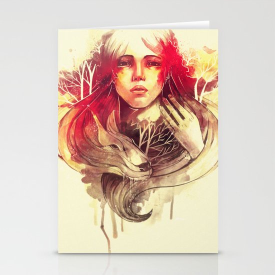 Purity In Red Stationery Cards