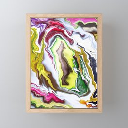 Wave of colors Framed Mini Art Print