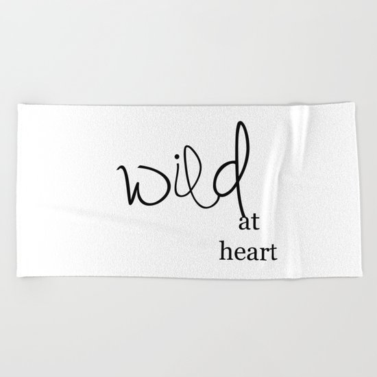 Wild at heart Beach Towel
