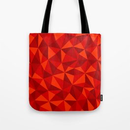 Red Triangle Pattern Tote Bag