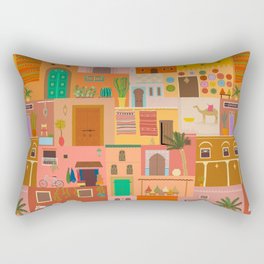 Marrakesh: The Red City Rectangular Pillow