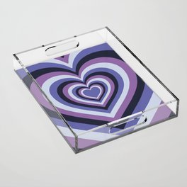 Groovy Purple Hearts (xii 2021) Acrylic Tray