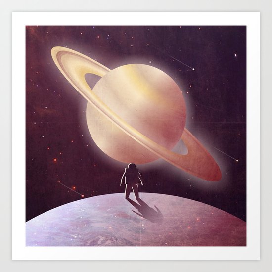 A View From Enceladus Art Print