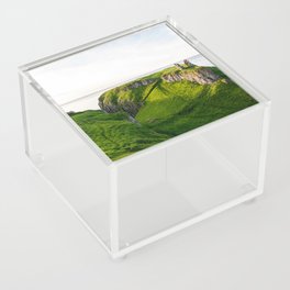 Great Britain Photography - Beautiful Green Landscape By The Sea Acrylic Box