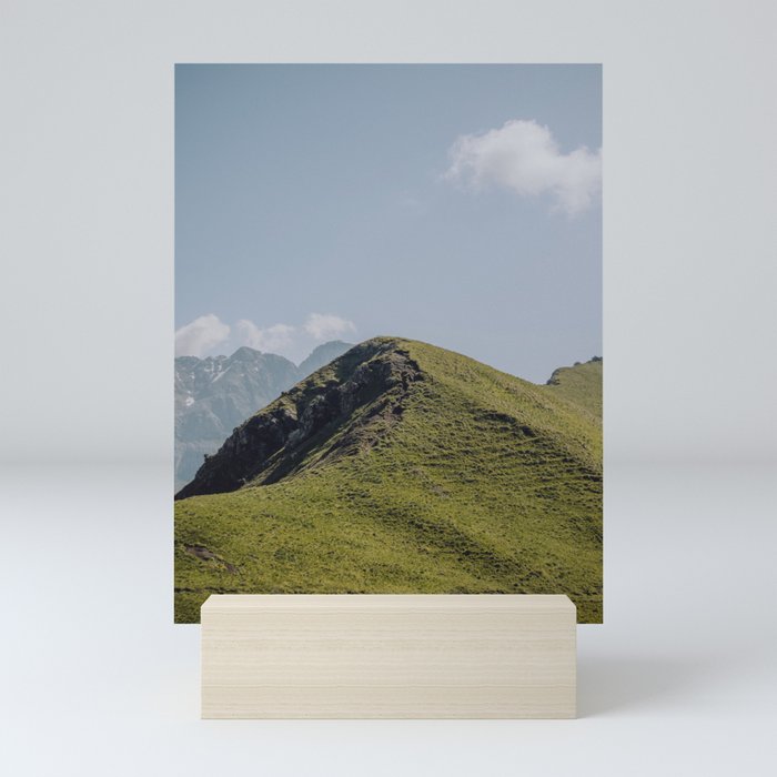 Green mountains | Travel Photography | Photo art print Mini Art Print