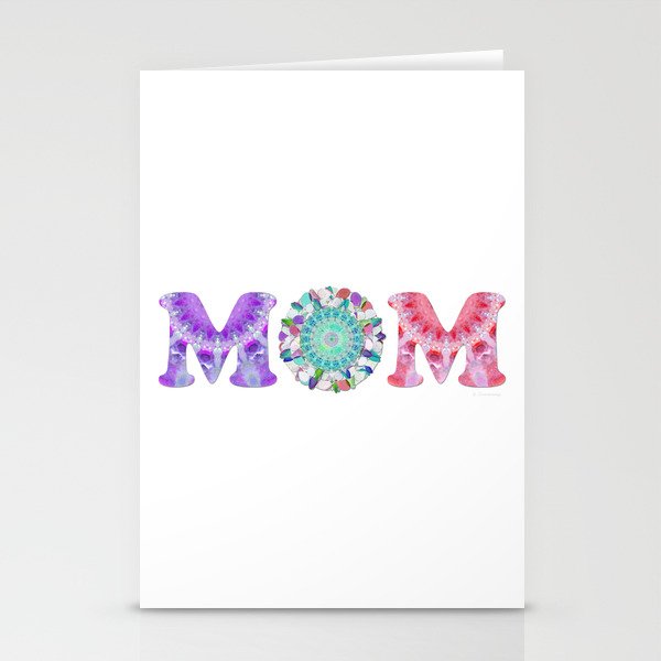 Beautiful Mandala Mom Art by Sharon Cummings Stationery Cards
