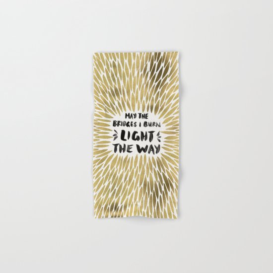 Bridges Burned – Gold Hand & Bath Towel