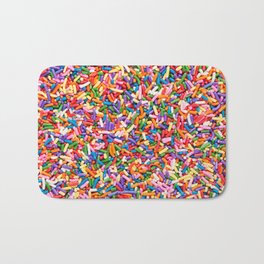 Colorful Rainbow Sprinkles | Sweet Candy Bath Mat