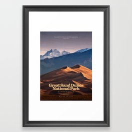 Great Sand Dunes National Park Framed Art Print
