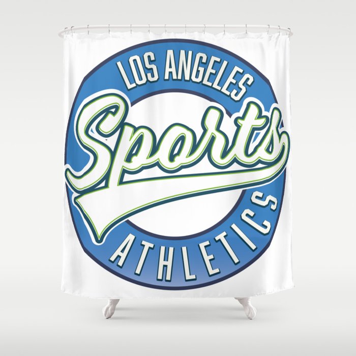 Los Angeles Sports Athletic Logo Shower Curtain