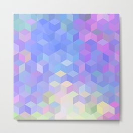 Hexagon Cube Tiles 84 Metal Print | Cubes, Cube, Hexagon, Geometric, Hexagonal, Tiles, Polygons, Geometrical, Shapes, Abstract 