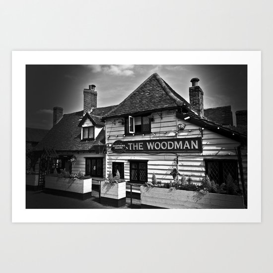 The Woodman Pub Art Print