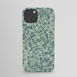 Clover shamrock leaf art, green leaves pattern iPhone Case