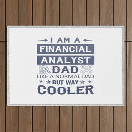 Financial Analyst Dad Outdoor Rug