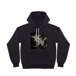 Sapporo - Japan - Black and White City Map Hoody