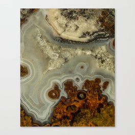 Colorfull pattern of a mineral stone Canvas Print