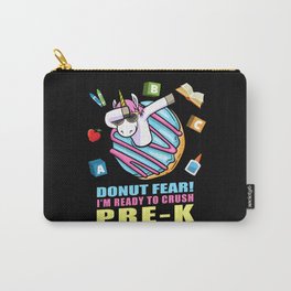 Pre-K Dabbing Unicorn Back to School Girls Carry-All Pouch
