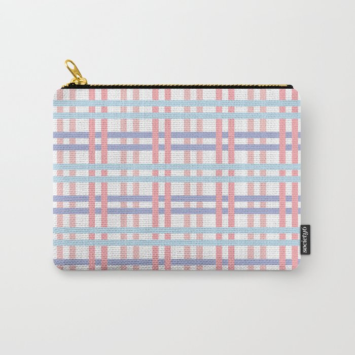 Woven - Pink and Blue Carry-All Pouch