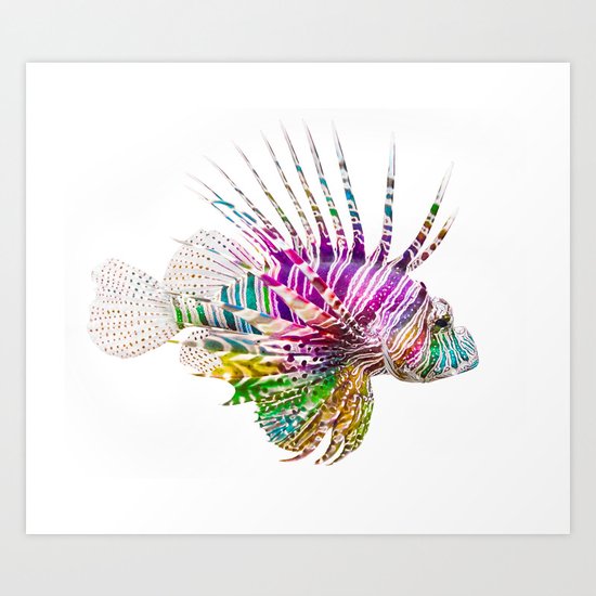 When I Dream of Lionfish Art Print