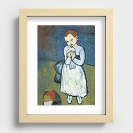 Child with a Dove by Pablo Picasso Recessed Framed Print