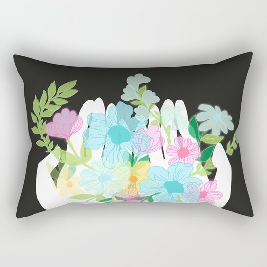 take these flowers Rectangular Pillow