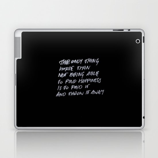 Throw Away Laptop & iPad Skin