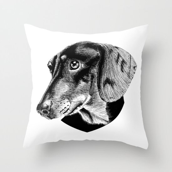 oh my dog ! Throw Pillow
