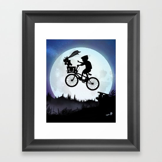 E.T Kid Framed Art Print
