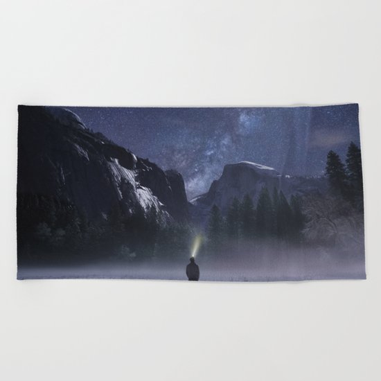 Star Gazer Midnight Beach Towel