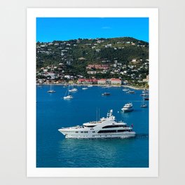 Yacht, Charlotte Amalie, St. Thomas (2) Art Print
