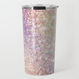 Glamorous Iridescent Glitter Travel Mug