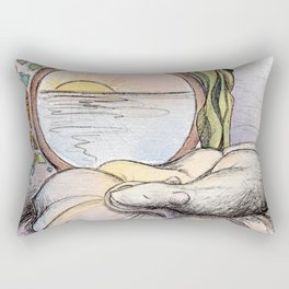 Nap Time, Illustration Rectangular Pillow