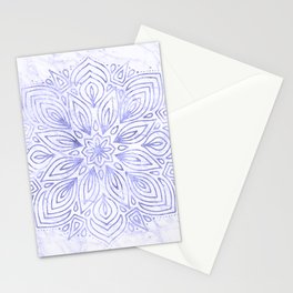 Very Peri 2022 Color Of The Year Violet Periwinkle Mandala Marble Stationery Card