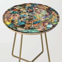 Comic book ripple pattern Side Table