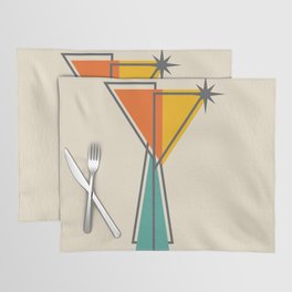Mid Century Modern Letter Y Artwork Placemat