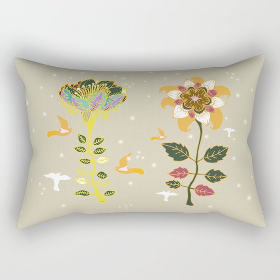 Two flowers Rectangular Pillow