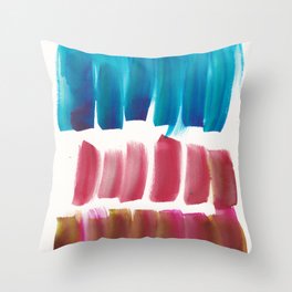 7 Abstract Painting Watercolor 220324 Valourine Original  Throw Pillow