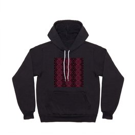 Liquid Light Series 13 ~ Red Abstract Fractal Pattern Hoody
