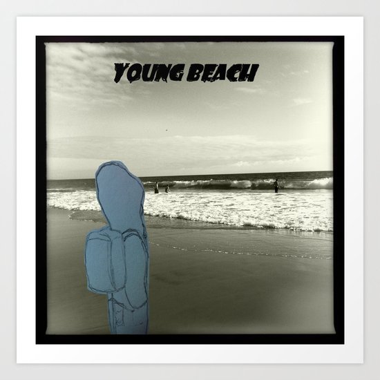 Young Beach Art Print