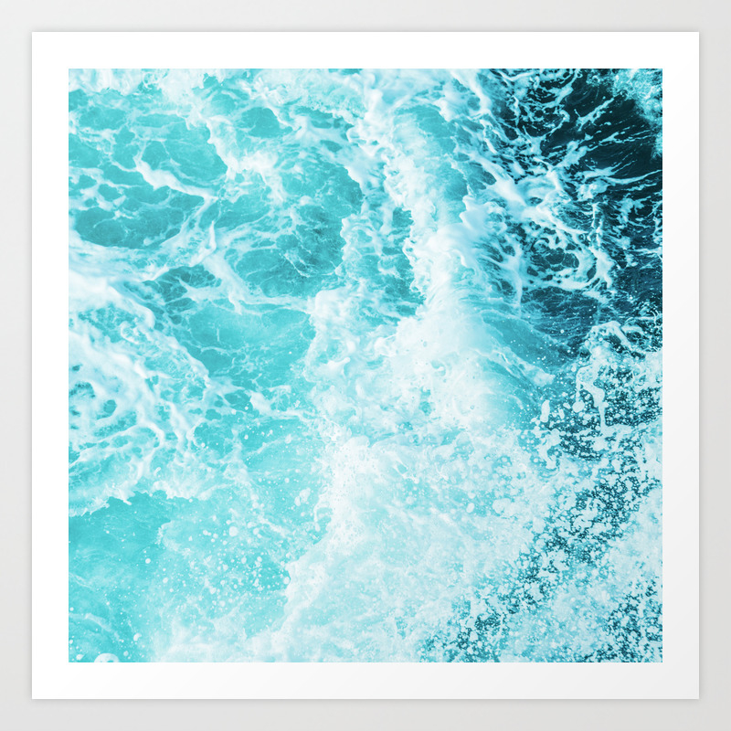 Perfect Sea Waves Art Print By Cascadia Society6